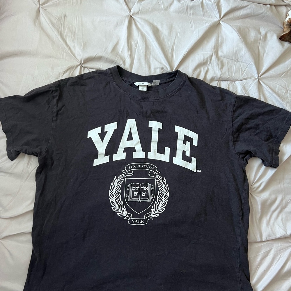 Gray Yale University tee